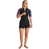 Womens NuWave Solace Lite 2/2mm Front Zip Shorty Wetsuit